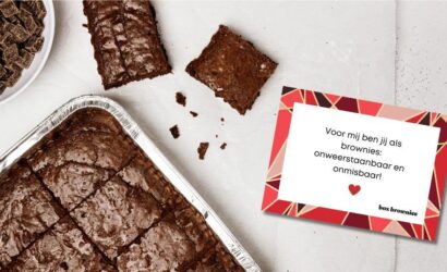 Valentijns tekstjes brownies