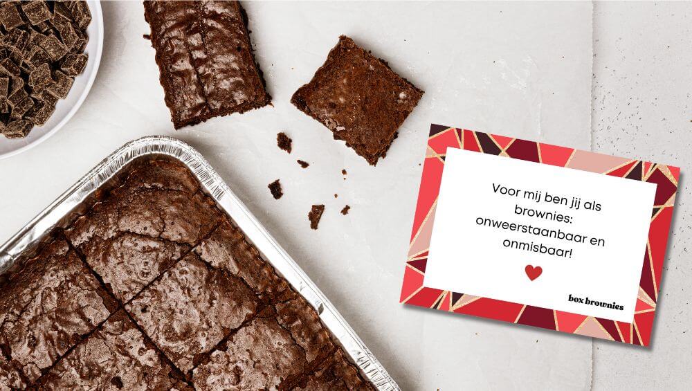 Valentijns tekstjes brownies